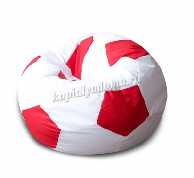 Кресло-мешок Мяч XL (Белый/Красный)