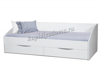 Кровать симметричная Фея-3 0.9 (Дуб белый)
